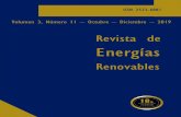 Volumen 3, Número 11 Octubre Diciembre 2019 · 2020. 9. 12. · Volumen 3, Número 11 – Octubre – Diciembre – 2019 Revista de Energías Renovables ISSN 2523-6881