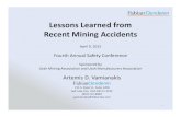Lessons Learned from Recent Mining Accidents (4)fabianvancott.com/wp-content/uploads/2015/04/... · Lessons Learned from Recent Mining Accidents April 9, 2015 Fourth Annual Safety