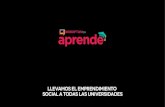 LLEVAMOS EL emprendimiento social A todas las universidades€¦ · 20% 0% 1/3 mexicanos quiere emprender, pero no lo hace por miedo al fracaso > ¿por qué invertir en emprendimiento?