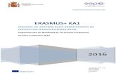 ERASMUS+ KA1 - SEPIE · 2016. 11. 10. · Convocatoria del Programa Erasmus+, KA1 Guía del Programa Erasmus + Guía de la Mobility Tool + Los objetivos del presente manual son: a.