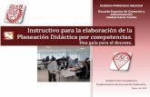 Instructivo para la elaboración de la Planeación Didáctica ... · Nombre de la Unidad de aprendizaje: FUNDAMENTOS DE MERCADOTECNIA Nivel: I Área de formación: CIENTÍFICA BÁSICA