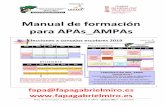 Manual de formación para APAs AMPAs€¦ · (Decreto 93/2016, de 22 de julio) Este proceso será aplicable a los centros sostenidos con fondos públicos que impartan segundo ciclo