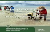 CAMBIO CLIMÁTICO 2014 - IPCC · 2014. 10. 24. · 14 B-3. Riesgos clave regionales y potencial de adaptación ... cambio climático global natural a velocidades inferiores a las