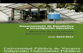 €¦ · Departamento de Estadística e Investigación Operativa. Memoria. Curso 2010-2011 5 Índice 1. Personal
