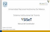 SISET v. 2 - tutoria.unam.mx · 2. Autenticación al SISET Para ingresar al sistema es necesario contar con dos datos fundamentales: 1. Usuario (número de trabajador) 2. Contraseña