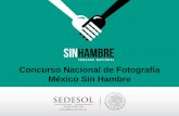 Concurso Nacional de Fotografía México Sin Hambre€¦ · Cartel. Medios impresos. La deliberación para seleccionar las fotografías ganadoras y las que se expondrán se llevó