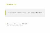 Enero Marzo 9 - Bankia · Enero-Marzo 9 29 de Abril de 2019. INFORME DE RESULTADOS MARZO 2019 0 Página Claves del trimestre 1 1. Datos relevantes 2 2. Entorno económico y financiero