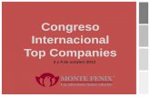 Congreso Internacional Top Companies · Congreso Internacional Top Companies 3 y 4 de octubre 2013 . Adicciones, ... Educar con base en el fundamento científico y axiológico, a