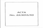 ACTA No. 22/2015/50 MARCO... · 5.1.1 .c) Solicitud de prórroga de calidad de egresado, Del Br. Vaquerano Orellana, William Rene 5.1.2 Listado de solicitudes de Inscripción Extemporánea