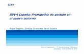 BBVA España: Prioridades de gestión en el nuevo entorno · Fuente: BBVA Research Crecimiento del PIB (%)-1,2% 1,4% 3,2% 2,7%-0,4% 0,9% 1,5% 1,9% 2013 2014 2015e 2016e España Zona