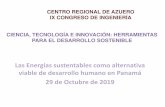 CENTRO REGIONAL DE AZUERO IX CONGRESO DE INGENIERÍA ...congreso.ls.utp.ac.pa/wp-content/uploads/2020/04/... · Televisor Plancha Iluminación 34% 26%. REFORMA REGULATORIA EN PANAMÁ