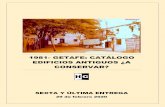 1981- GETAFE: CATÁLOGO EDIFICIOS ANTIGUOS ¿A CONSERVAR? · Publicamos en el Taller Hablemos de Getafe la sexta y última entrega de las fotos incluidas en un catálogo de edificios