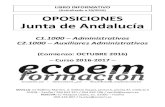 (Actualizado a 10/2016) OPOSICIONES Junta de Andalucía · 2018. 2. 1. · LIBRO INFORMATIVO (Actualizado a 10/2016) OPOSICIONES Junta de Andalucía . C1.1000 – Administrativos
