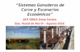 “SistemasGanaderosde Carne y Escenarios Económicos”€¦ · “SistemasGanaderosde Carne y Escenarios Económicos” JAT CREA Zona Centro Soc. Rural de Río IV - Agosto 2014