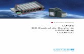 LÜTZE DC Control de Corriente LOCC-Box LCOS-CC · C-Box / LOCC-Box-Net de corriente ON / OFF remoto ON / OFF manual Indicación “Funcionamiento“, „Avería“, „Carga 90 %“