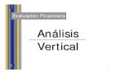 Análisis horizontal y vertical - Presentación · 1 Análisis Vertical Evaluación Financiera. 2 El análisis financiero dispone de dos herramientas para interpretar y analizar los