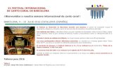 51 FESTIVAL INTERNACIONAL DE CANTO CORAL DE ...fcec.cat/noticies/51FICC/FICCcast.pdfTalleres para 2016 Taller A Director: Josep Vila Jover (Catalunya) - Stabat Mater de Pergolesi,