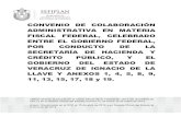 Convenio de Colaboración - Veracruz · Convenio de Colaboración Administrativa en Materia Fiscal Federal Subprocuraduría de Legislación y Consulta 3 Al margen un sello con el