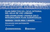 PLAN DIRECTOR DEL CICLO INTEGRAL DEL AGUA DE ...• El ciclo urbano del agua favorecerá el desarrollo económico y social, cuidará de la salud humana y reducirá al mínimo el impacto