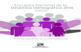 Encuesta Nacional de la Dinámica Demográfica (ENADID) 2018 ...€¦ · Encuesta Nacional de la Dinámica Demográfica (ENADID) 2018. con el propósito ... Formatos de control .