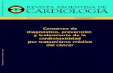 Consenso de diagnóstico, prevención y tratamiento de la ... · Evaluación y tratamiento de la hipertensión arterial asociada con el tratamiento con agente antineoplásico 6.4.