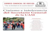 Órgano informativo del SITUAM 29 de marzo 2019 / número 16 ...situam.org.mx/wp-content/uploads/2019/03/CORREO-de-huelga-29-D… · CORREO SINDICAL DE HUELGA “Por la Unidad en