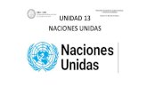 Y DERECHOS HUMANOS UNIDAD 13 Cátedra: Dr. Marcelo Di ... · La Organización de las Naciones Unidas (ONU) es actualmente la mayor organización internacional existente. Se creó