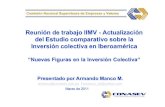 Reunión de trabajo IIMV - Actualización del Estudio ......Reunión de trabajo IIMV - Actualización del Estudio comparativo sobre la Inversión colectiva en Iberoam érica “Nuevas
