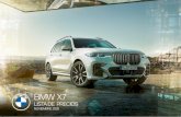 NUEVO BMW X7 · 2020. 10. 1. · NUEVO BMW X7 El lujo no tiene límites. Pero, solo cuando se viaja, se sabe si el concepto de exclusividad satisface las aspiraciones más elevadas.