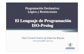 El Lenguaje de Programación ISO-Prolog€¦ · El Lenguaje de Programación ISO-Prolog. Contenidos. Predicados para Tipos Aritmética Acceso a Estructuras Predicados Meta‐Lógicos
