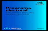 #noupaís Programa electoral - Esquerra Republicana de ...públic de Salut i Atenció Social serà un pilar fonamental de la República Catalana. #noupaís és un model energètic