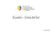 Ecuador Corea del Sur - Gob · Principales destinos de exportación de Corea del Sur Año 2017 (millones de USD) Fuente: Trademap Elaborado por: CGEPMI Nota: El grafico muestra el