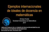 Ejemplos internacionales de ideales de docencia en matemáticasscm.org.co/wp-content/uploads/2019/06/Acosta... · 4. 11.Resuelve ecuaciones e inecuaciones que involucran logaritmos