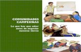 COMUNIDADES CAMPESINAS - CooperAccióncooperaccion.org.pe/wp-content/uploads/2015/07/...2 Comunidades Campesinas: lo que hay que saber antes de negociar nuestras erras. Primera edición,