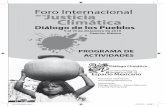 Diálogo Climático – Espacio Mexicano€¦ · Continental-OWFINS (Nuestro mundo no esta en venta)-Jubileo Sur-Fundación Solón-REBRIP. 14:30-18:00 hrs • Gimnasio 2 Taller: Economic