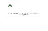 MANUAL DE CONVIVENCIA COLEGIO EL ROBLE DE SANTO …colegioelroble.cl/wp-content/uploads/Reglamento-Convivencia-2014.pdf · Manual de Convivencia 2014. 2 REGLAMENTO DE CONVIVENCIA