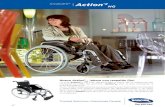 Invacare® Action NG€¦ · La nueva silla Action2 Invacare NG ofrece una gran estabilidad gracias a su robusto y cómodo sistema de plegado. Es una silla fácil de transportar con