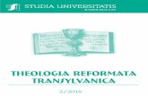 New THEOLOGIA reformata transylvanica · 2016. 11. 25. · ebben a kontextusban rövid, az csak morzsa, töredék, ami nem hordozza az egészet, a teljest. Laudációt írni. Laudálni
