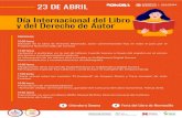 Día Internacional del Libro y del Derecho de Autorisc.gob.mx/devel/wp-content/uploads/2016/09/Programa-para-consul… · Día Internacional del Libro y del Derecho de Autor 23 DE