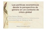 Las políticas económicas desde la perspectiva de género en ... · crisis global Lina Gálvez Muñoz, Dpto. Economía, ... Fuente: Elaboración propia a partir del Módulo Especial