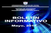 BOLETÍN INFORMATIVO - UPTupt.edu.pe/upt/sgc/assets/ckeditor/kcfinder/upload/files...INFORMATIVO OFICINA DE PROCESOS DE INVESTIGACIÓN Y TRANSFERENCIA TECNOLÓGICA UNIVERSIDAD PRIVADA