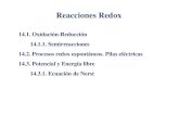 Tema 14. Equilibrio Redox - Academia Cartagena99 · Potenciales estándar de Electrodo Celdas galvánicas: pilas eléctricas Experimentalmente: E°cel = 0,340 v Eo o potencial estándar