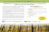 FOREStime, 25 anys de canvis dels serveis ecosistèmics ......els canvis en els darrers 25 anys dels SE essencials que ens ofereixen els boscos de Catalunya (regulació climàtica,