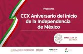 de México de la Independencia CCX Aniversario del inicio · CCX Aniversario del inicio de la Independencia de México Transmisión: Domingo 13 de septiembre de 2020 19:00 horas A