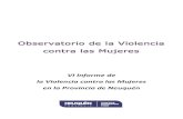 Observatorio de la Violencia contra las Mujeres · 2020. 1. 13. · de creación del Observatorio de la Violencia contra las Mujeres (OVCM), actualmente integrado por profesionales
