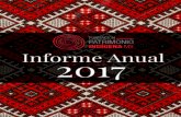 InformeAnual2017PIMXfinal - Patrimonio Indígena MX€¦ · Make Pro S.A. de C.V. $ 2,100,000.00 Plataforma Digital Cultura Indígena MX Fundación Coca-Cola A.C. $ 1,700,000.00 Plataforma