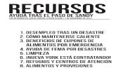 AYUDA TRAS EL PASO DE SANDY - occuprintoccuprint.org/wiki/uploads/Info/sandy-relief-bulletin-1... · 2012. 11. 15. · recursos ayuda tras el paso de sandy sur de brooklyn, sur de