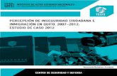 PERCEPCIÓN DE INSEGURIDAD CIUDADANA E INMIGRACIÓN EN QUITO …“N … · Percepción de inseguridad ciudadana e inmigración en Quito, 2007-2012: estudio de caso 2012 / Yessenia