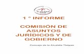 1 ° informe comisión de asuntos jurídicos y de gobierno€¦ · Concejal José Alejandro Camacho Ventura, Presidente de la Comisión Concejal María Jazmín Reséndiz Ramírez,