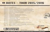 1 DATES – TOUR 2015/2016 - LATERISER · 23.01.15 - Dresden, WU5 21.02.15 - Schmölln, Musicclub 24.04.15 - Dresden, Tante Ju (+MONOKEL KRAFTBLUES) 02.05.15 - Plauen, Malzhaus (+